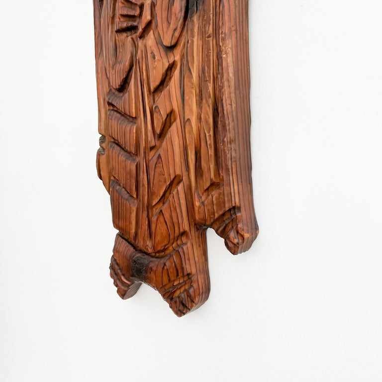 Mid Century Modern Witco Wise Men Sculpted Wood Art For Sale at 1stDibs