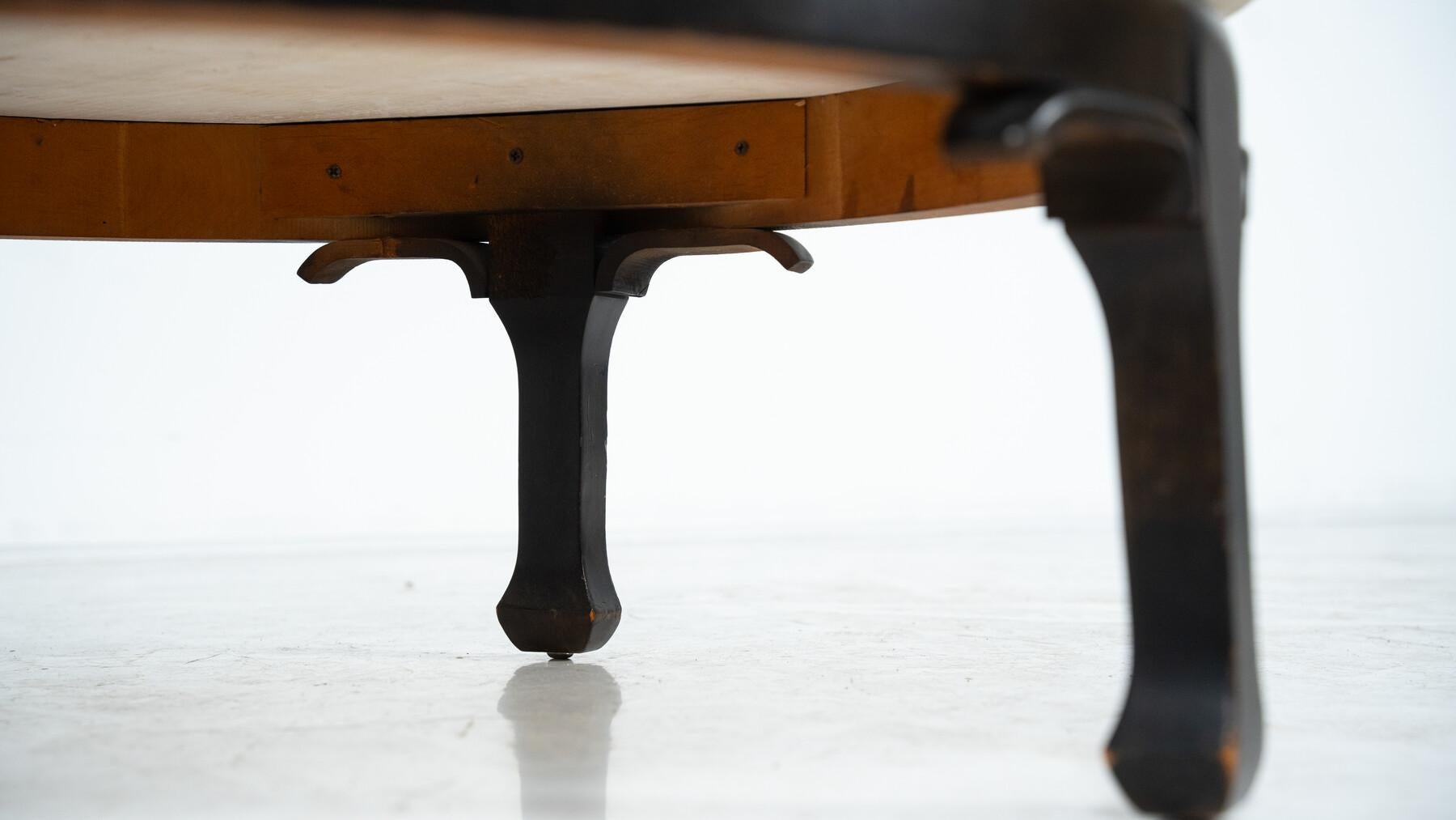 Mid-Century Modern Table basse en bois et travertin de style The Moderns, James Mont, années 1950 en vente