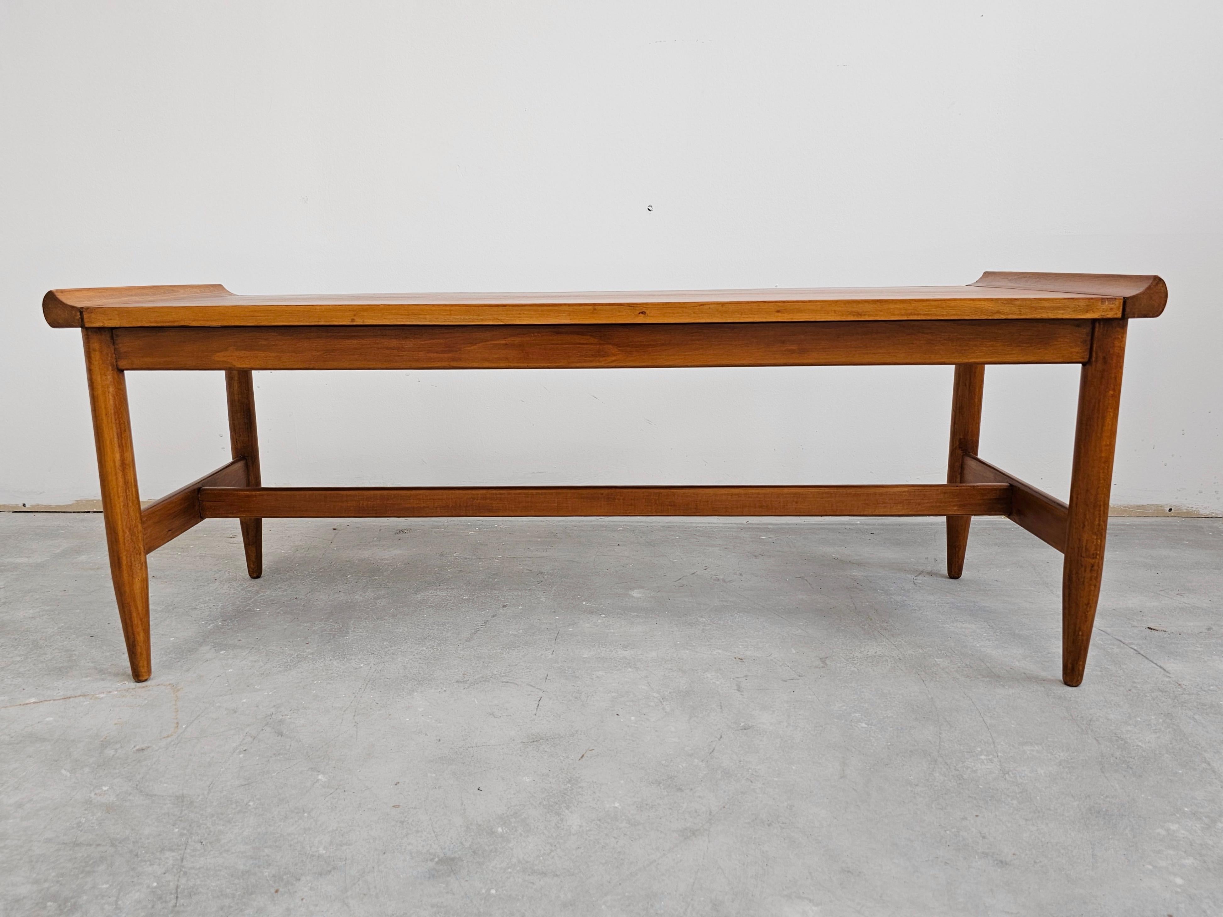 Mid-20th Century Mid Century Modern Wood Bench or Skinny Table with Mahogany top, Germany 1960s