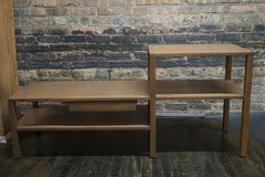 Mid-Century Modern Wood Bench with Drawer Attributed to Harvey Probber