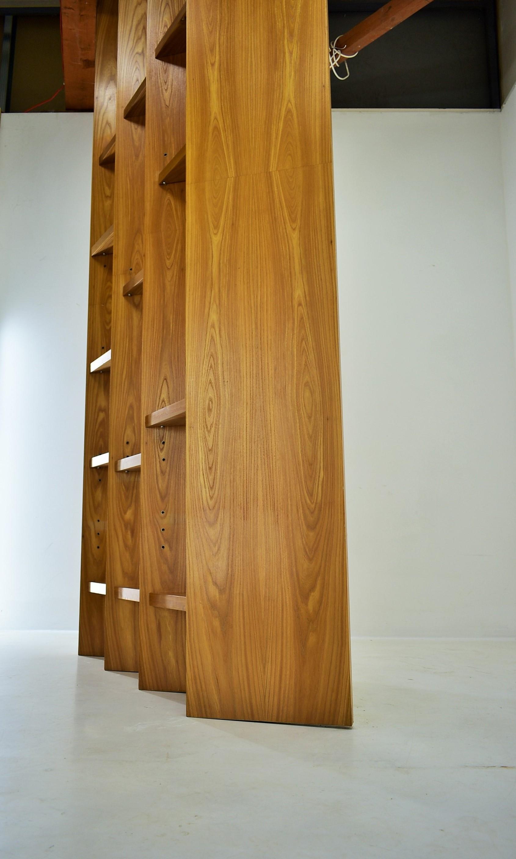 Mid-Century Modern Wood Bookcase, 1960s For Sale 11