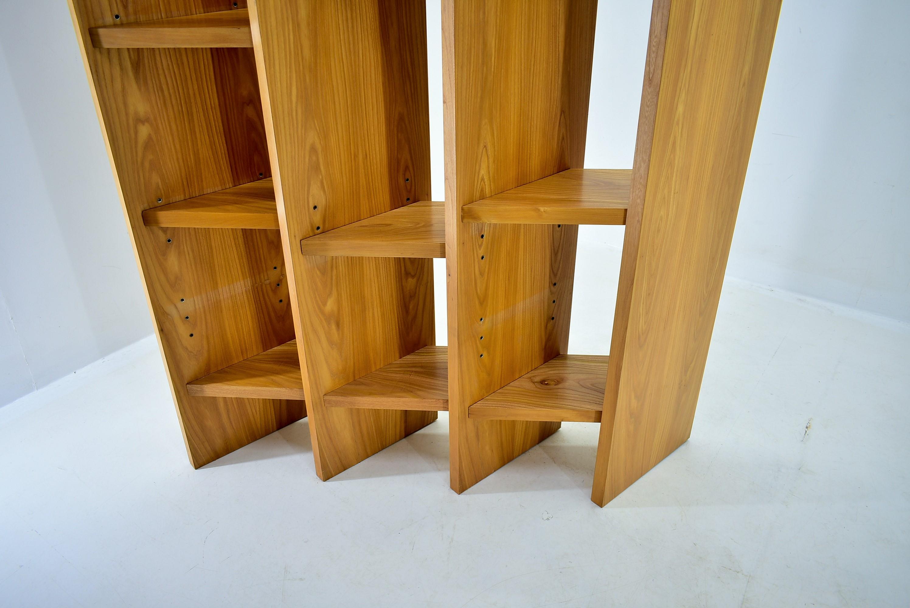 Mid-Century Modern Wood Bookcase, 1960s For Sale 2