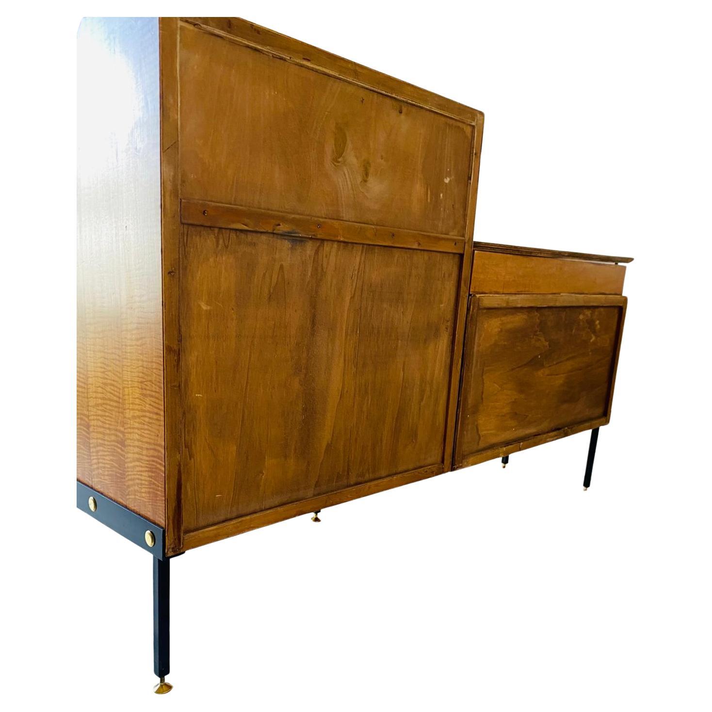 Mid-20th Century Mid Century Modern Wood Sideboard, Consorzio Mobili Cantu, Italy 1960 For Sale