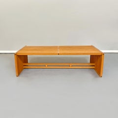 Mid-Century Modern Wood Coffee Table Mod. Ara by Vignelli for Driade, 1970s