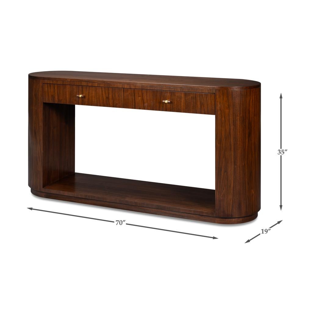 Table console en bois moderne du milieu du siècle en vente 6