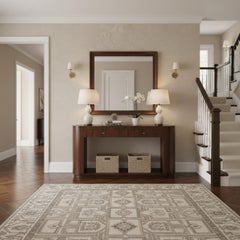 Mid-Century Modern Wood Console Table