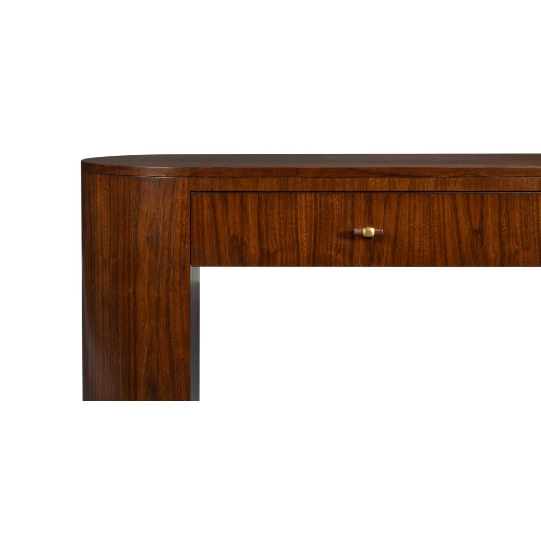 XXIe siècle et contemporain Table console en bois moderne du milieu du siècle en vente