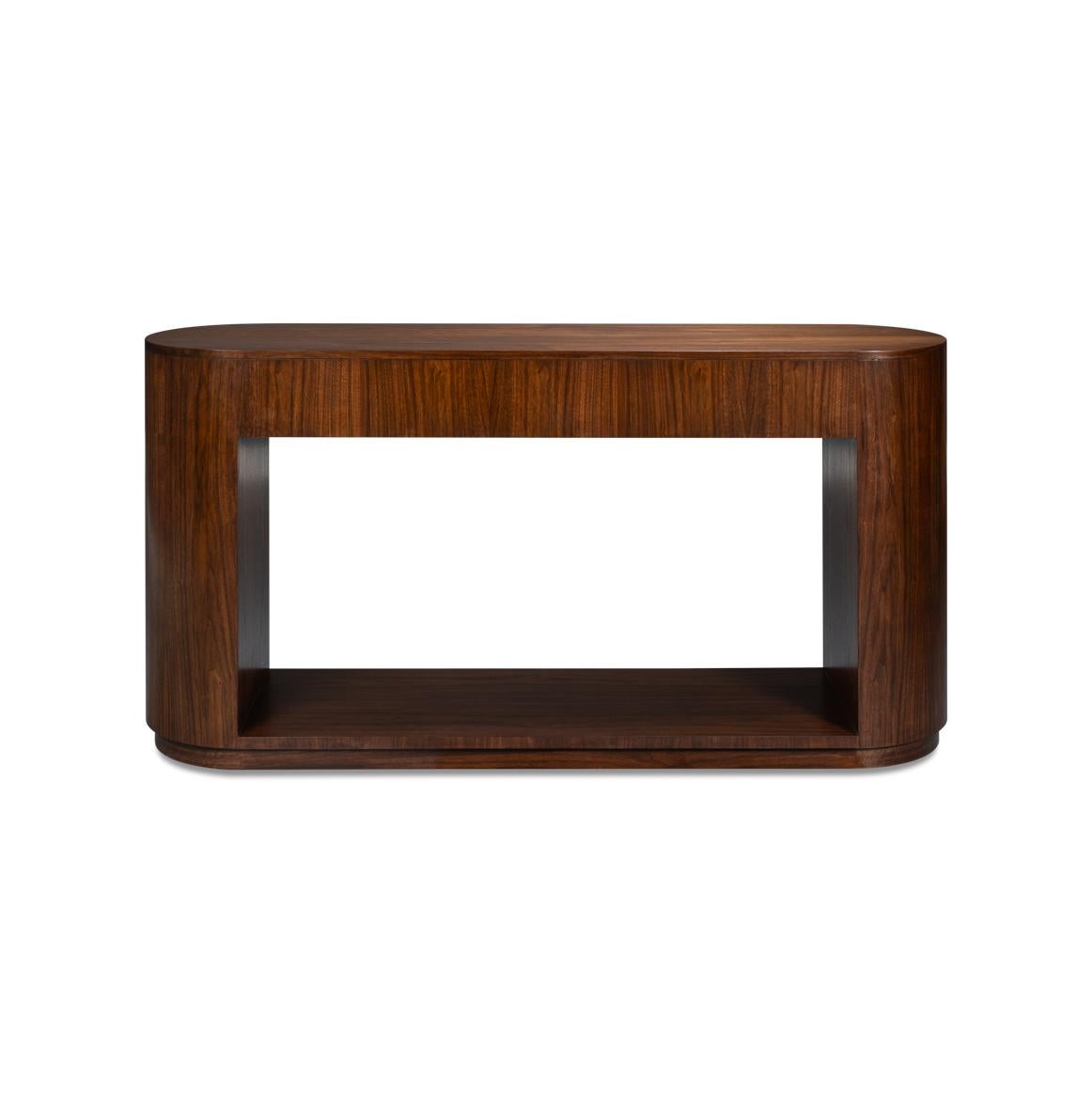 Table console en bois moderne du milieu du siècle en vente 1