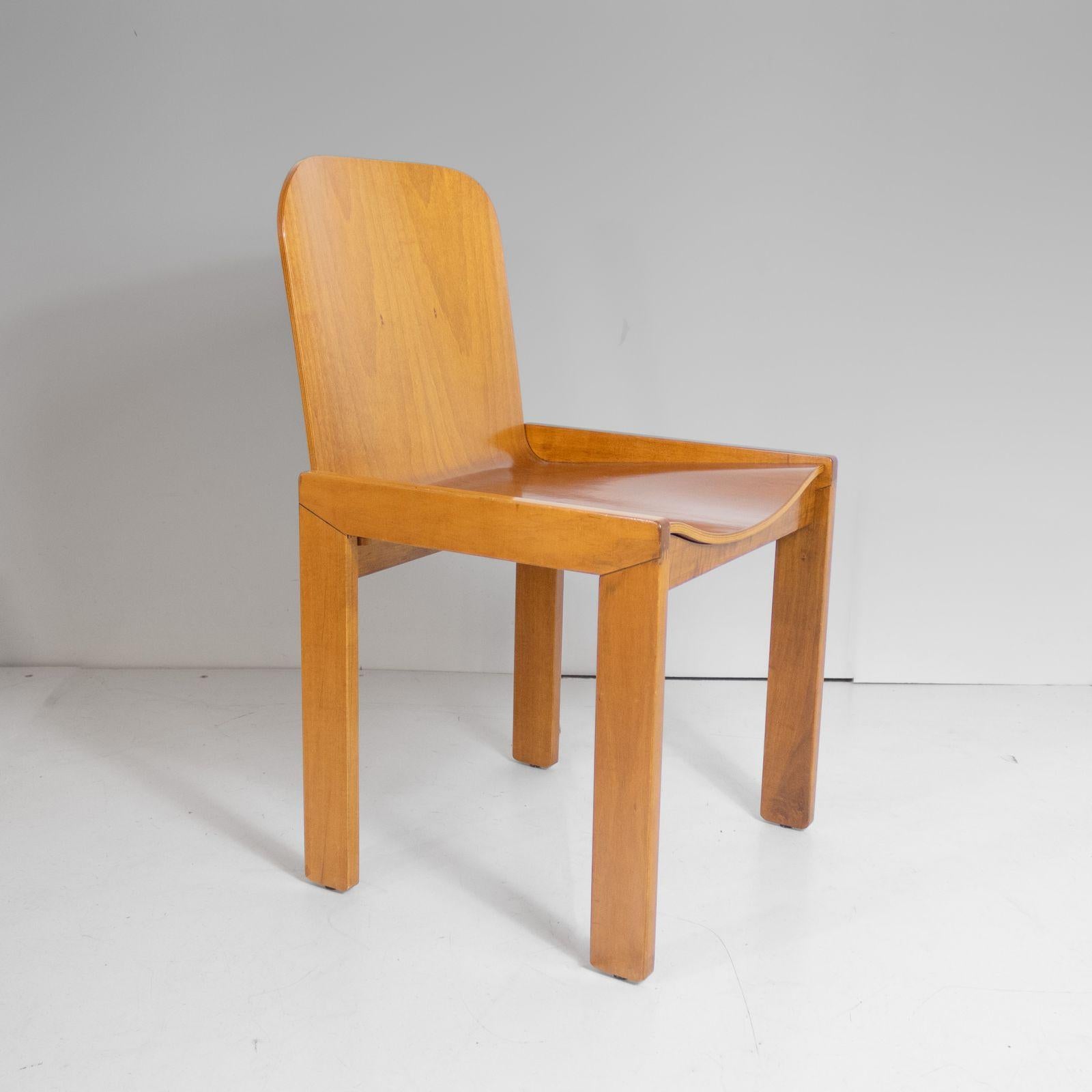 Mid Century Modern Wood Dining Chairs, Afra and Tobia Scarpa for Molteni, Italy In Good Condition In Ceglie Messapica, IT