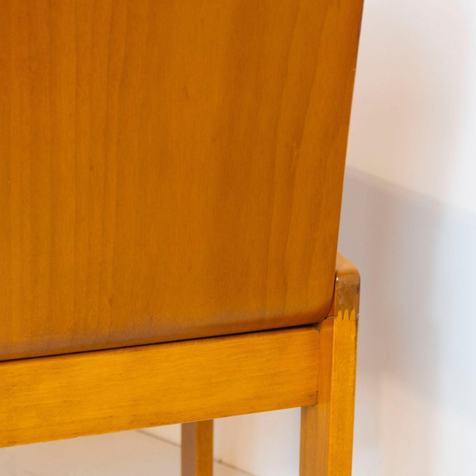 Mid Century Modern Wood Dining Chairs, Afra and Tobia Scarpa for Molteni, Italy 1