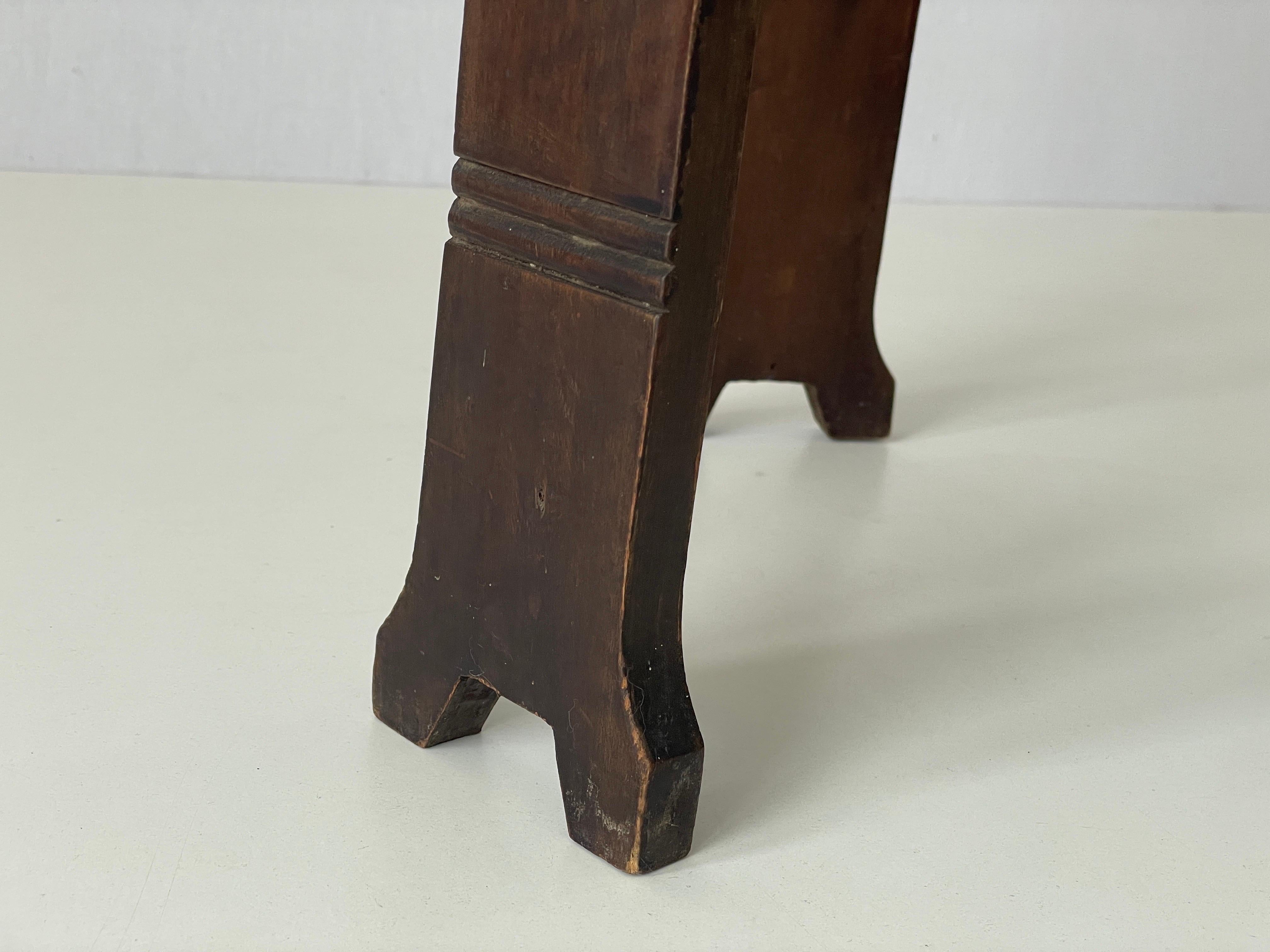 Mid-century Modern Wood Flower or Sculpture Stand, 1950er Jahre, Deutschland im Angebot 4