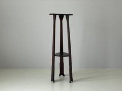Mid-century Modern Wood Flower or Sculpture Stand, 1950s, Germany