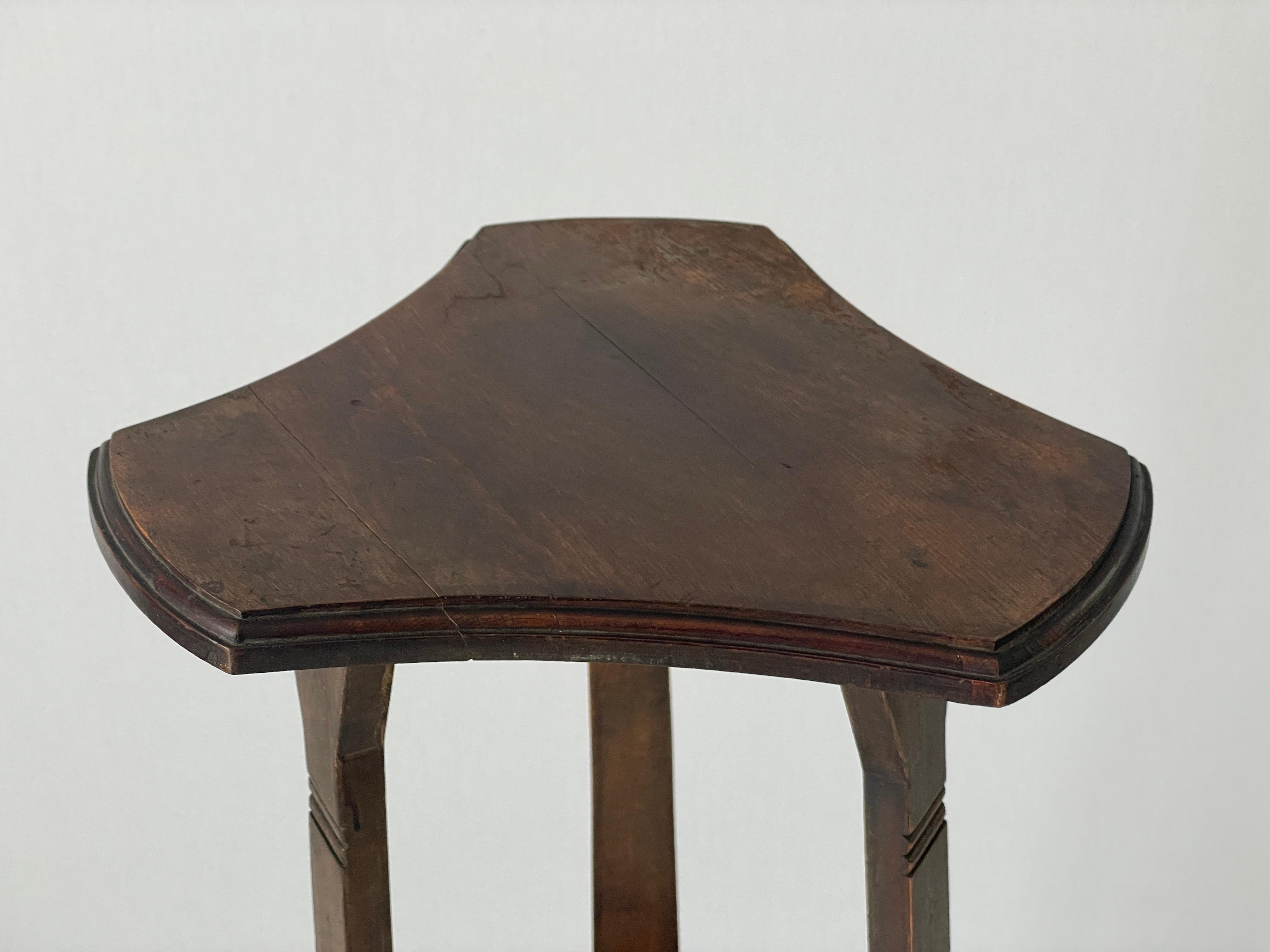 Mid-century Modern Wood Flower or Sculpture Stand, 1950er Jahre, Deutschland im Angebot 1