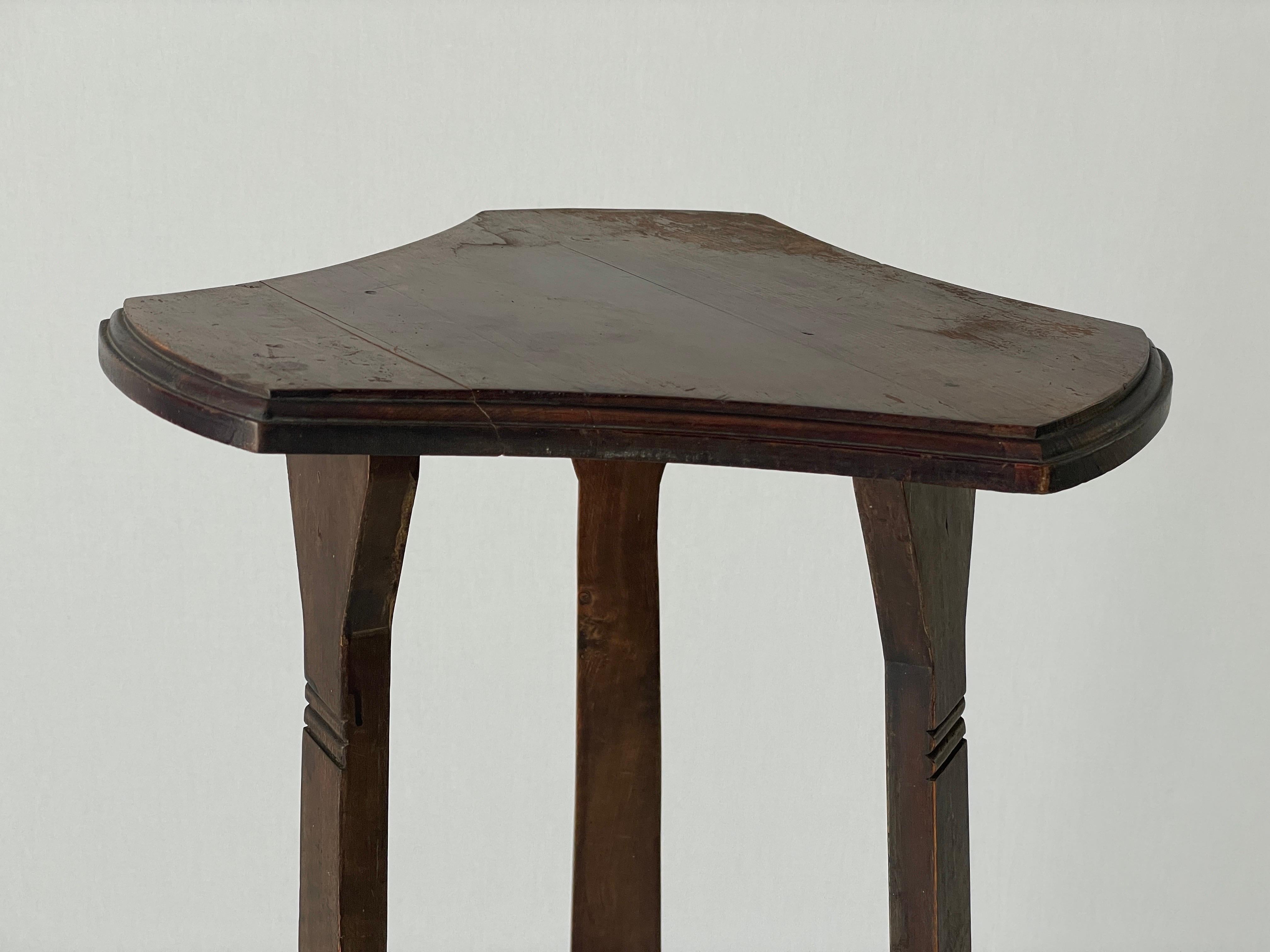 Mid-century Modern Wood Flower or Sculpture Stand, 1950er Jahre, Deutschland im Angebot 2