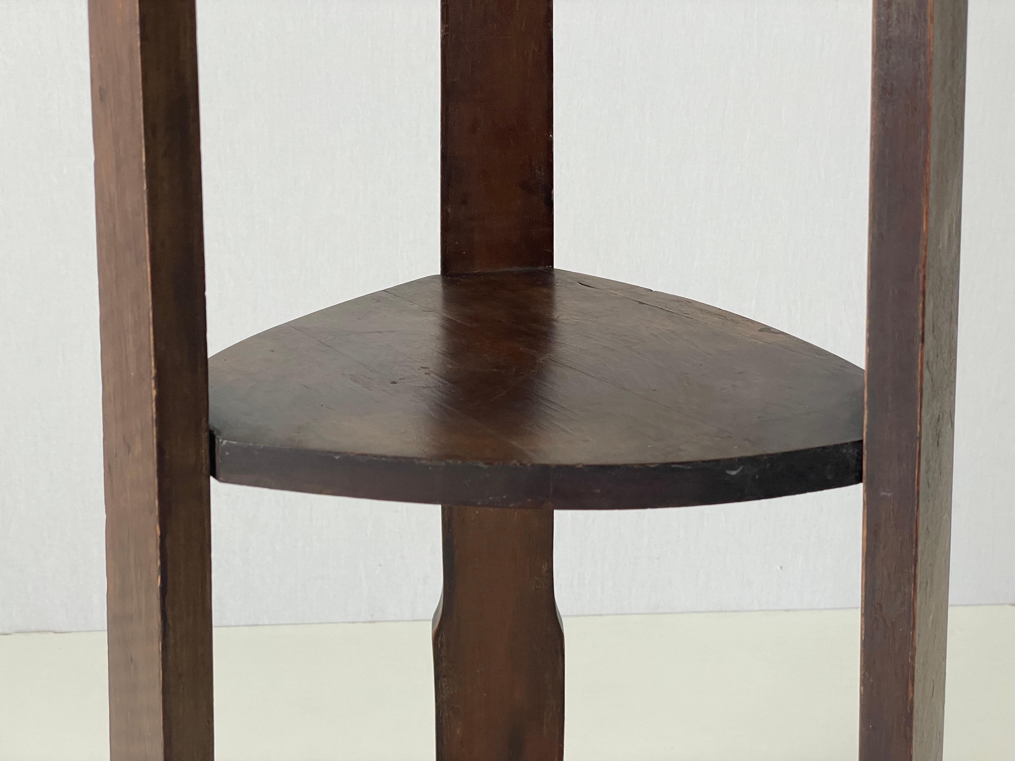 Mid-century Modern Wood Flower or Sculpture Stand, 1950er Jahre, Deutschland im Angebot 3