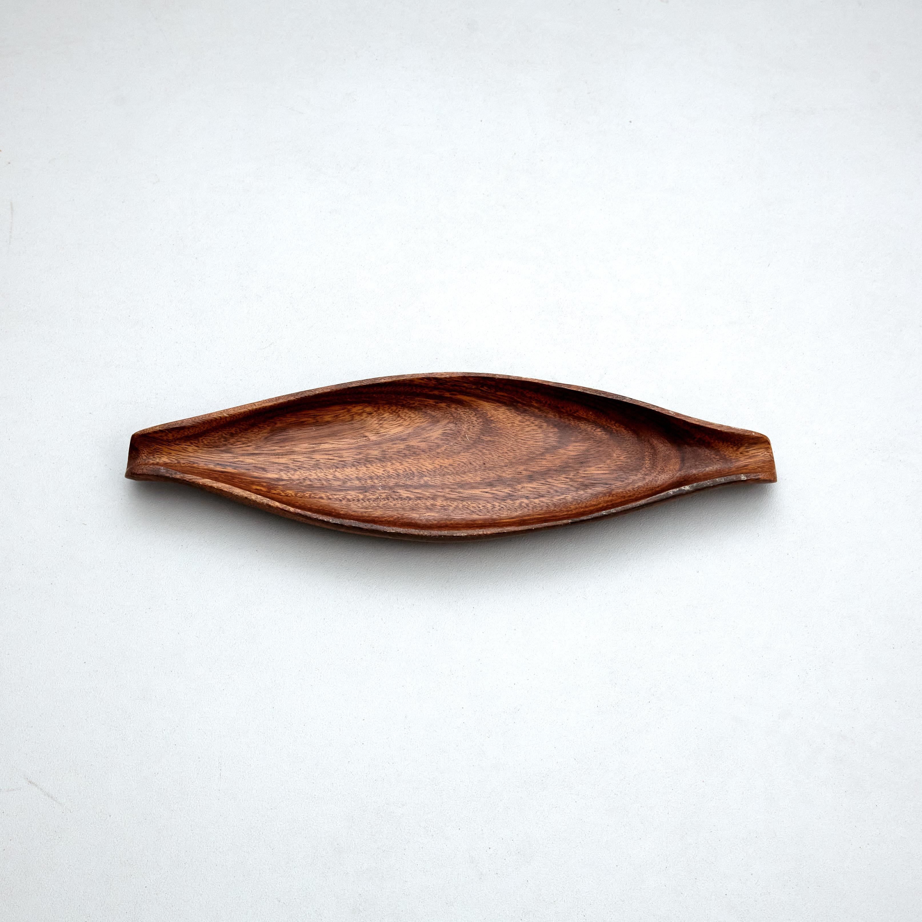 French Mid-Century Modern Wood Fruit Bowl, circa 1960 For Sale