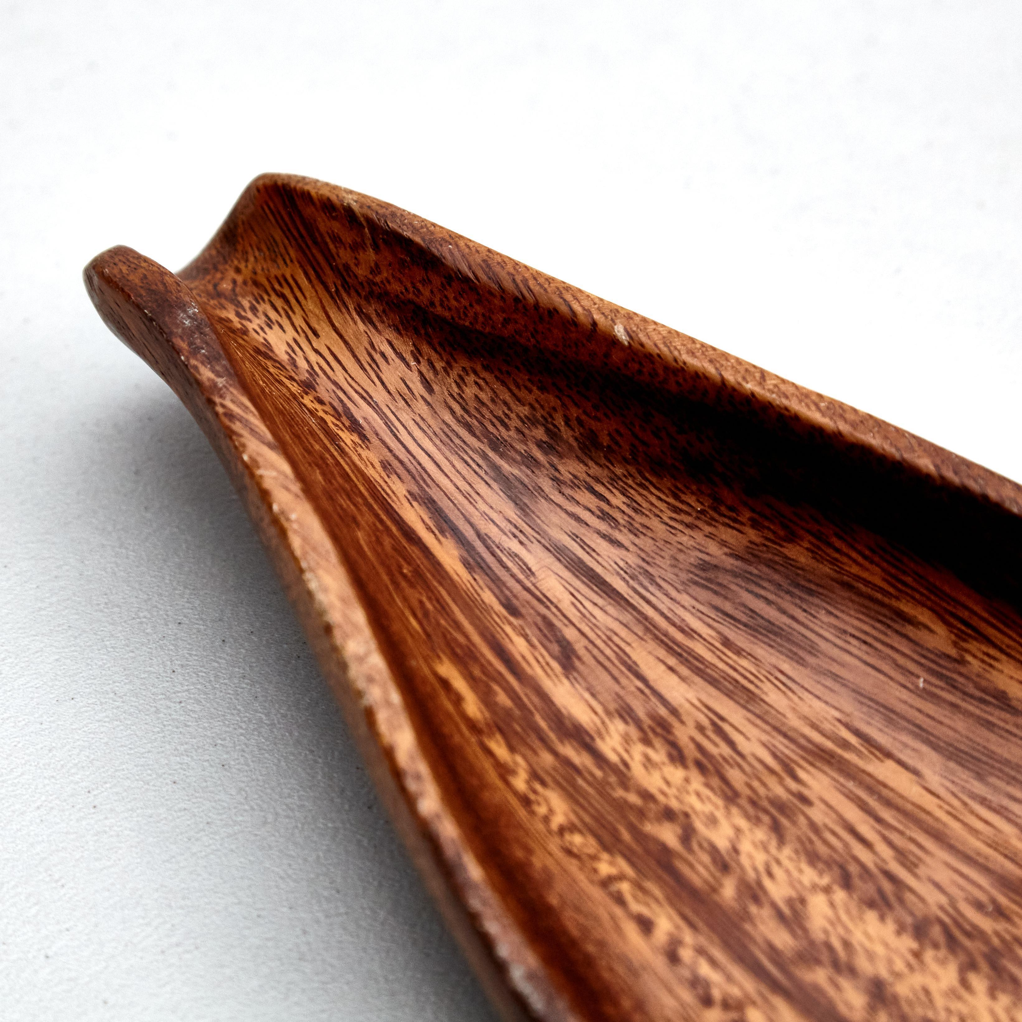 Mid-Century Modern Wood Fruit Bowl – France, Circa 1960 In Good Condition For Sale In Barcelona, ES