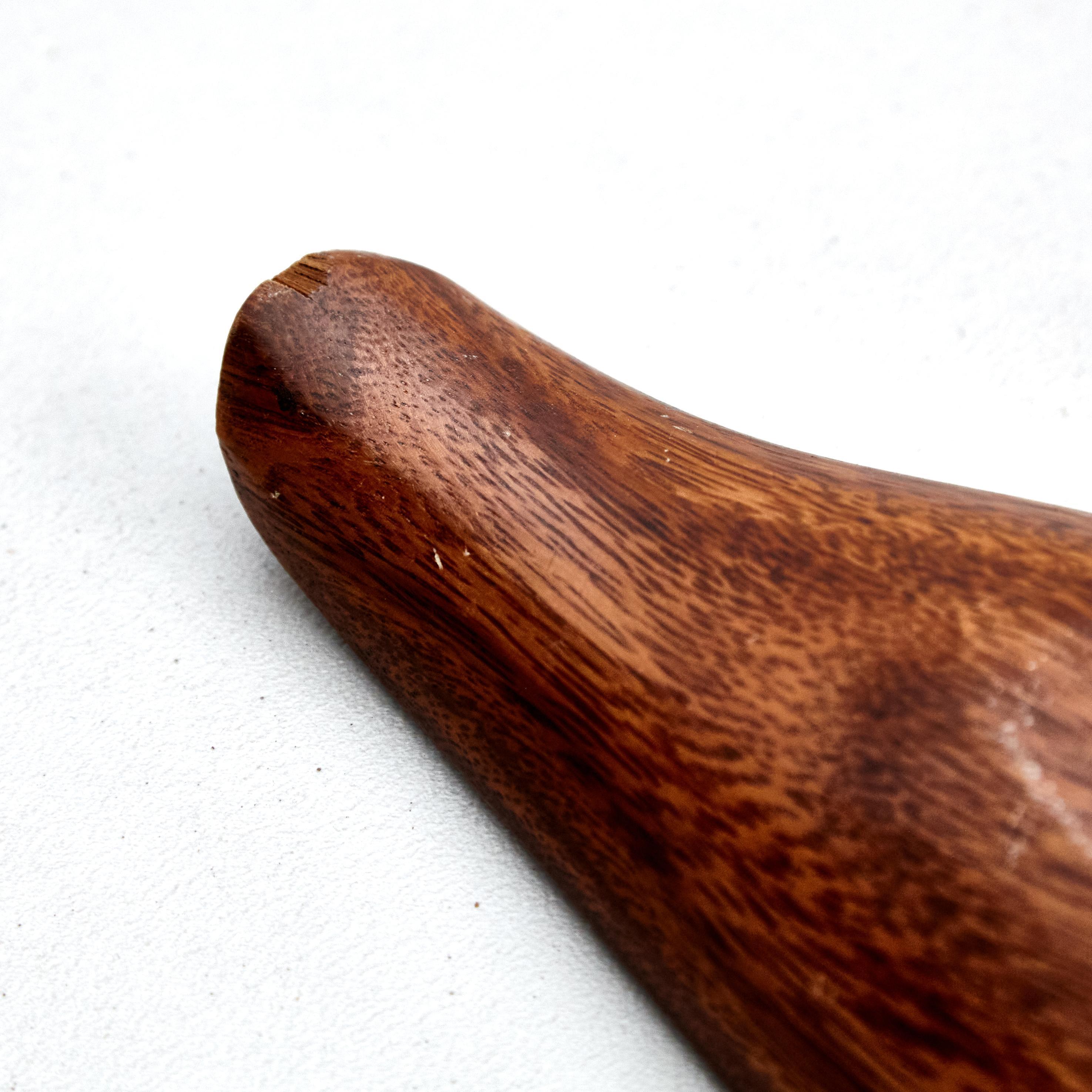 Mid-20th Century Mid-Century Modern Wood Fruit Bowl – France, Circa 1960 For Sale