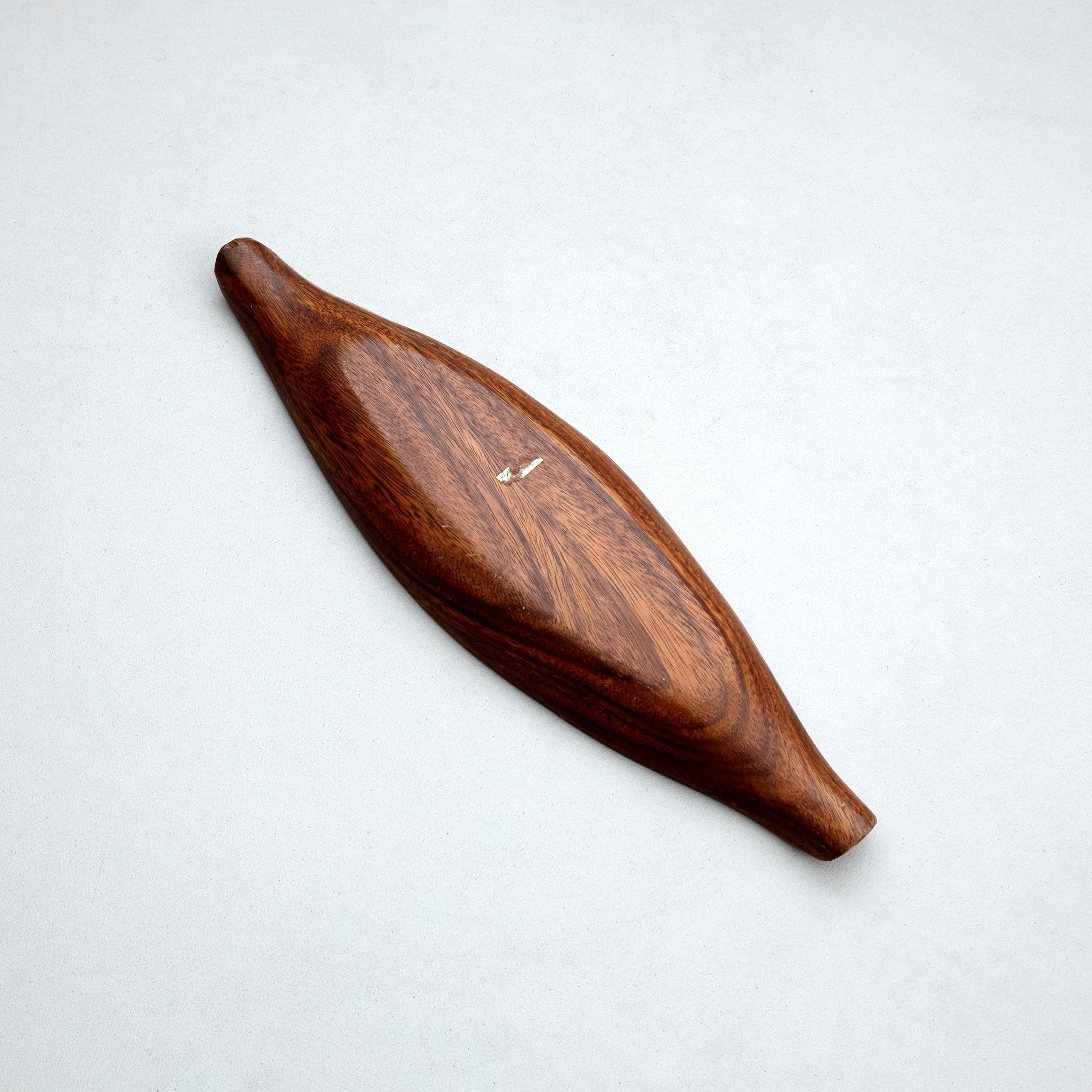 Mid-Century Modern Wood Fruit Bowl – France, Circa 1960 For Sale 3