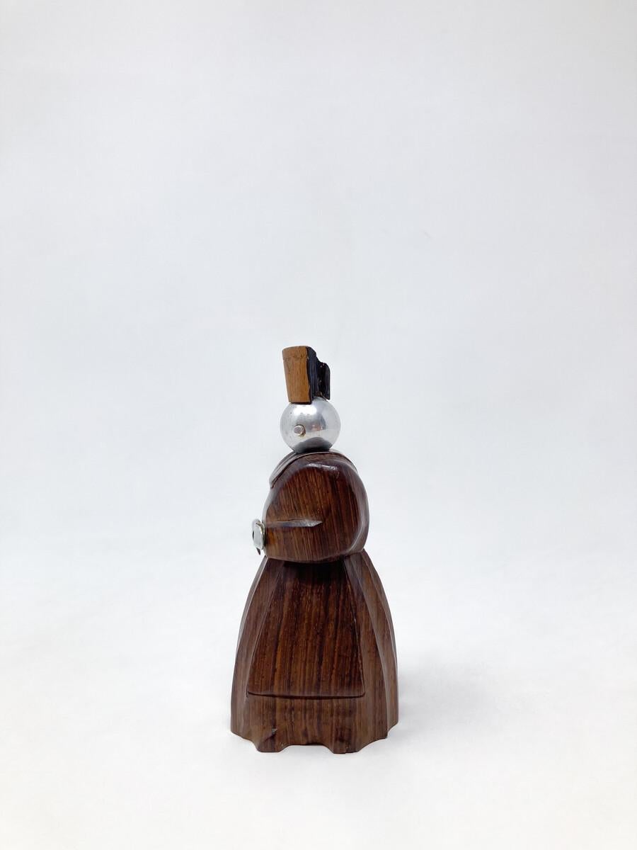 Mid-Century Modern Wood Pepper Mill by Peugeot, 1930s In Good Condition For Sale In Brussels, BE