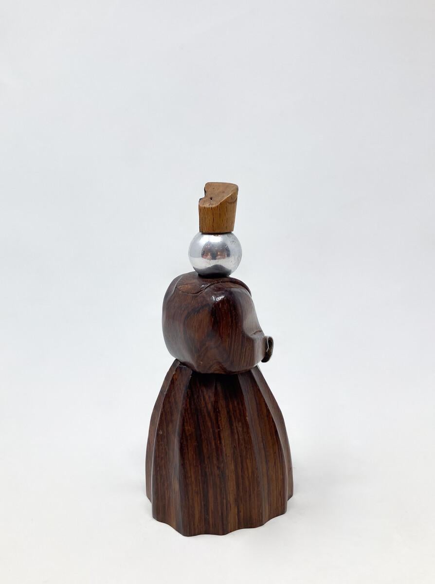 Mid-Century Modern Wood Pepper Mill by Peugeot, 1930s For Sale 1