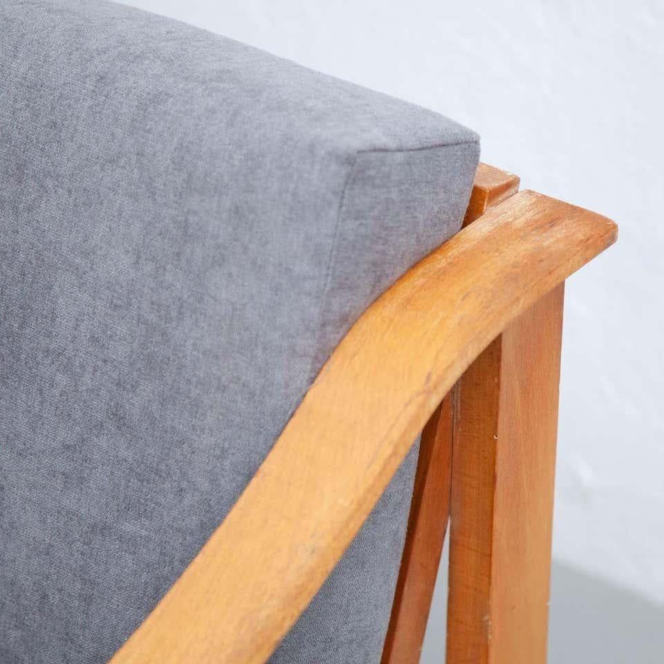 Divano scandinavo in legno moderno di metà secolo, circa 1950 in vendita 1
