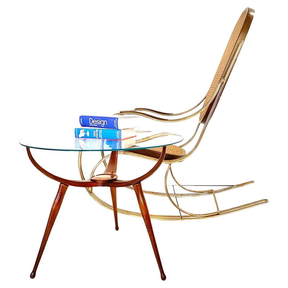 Moderner Spinnentisch aus Holz aus der Mitte des Jahrhunderts, im Stil von Carlo De Carli, Italien 1950er Jahre im Angebot 5