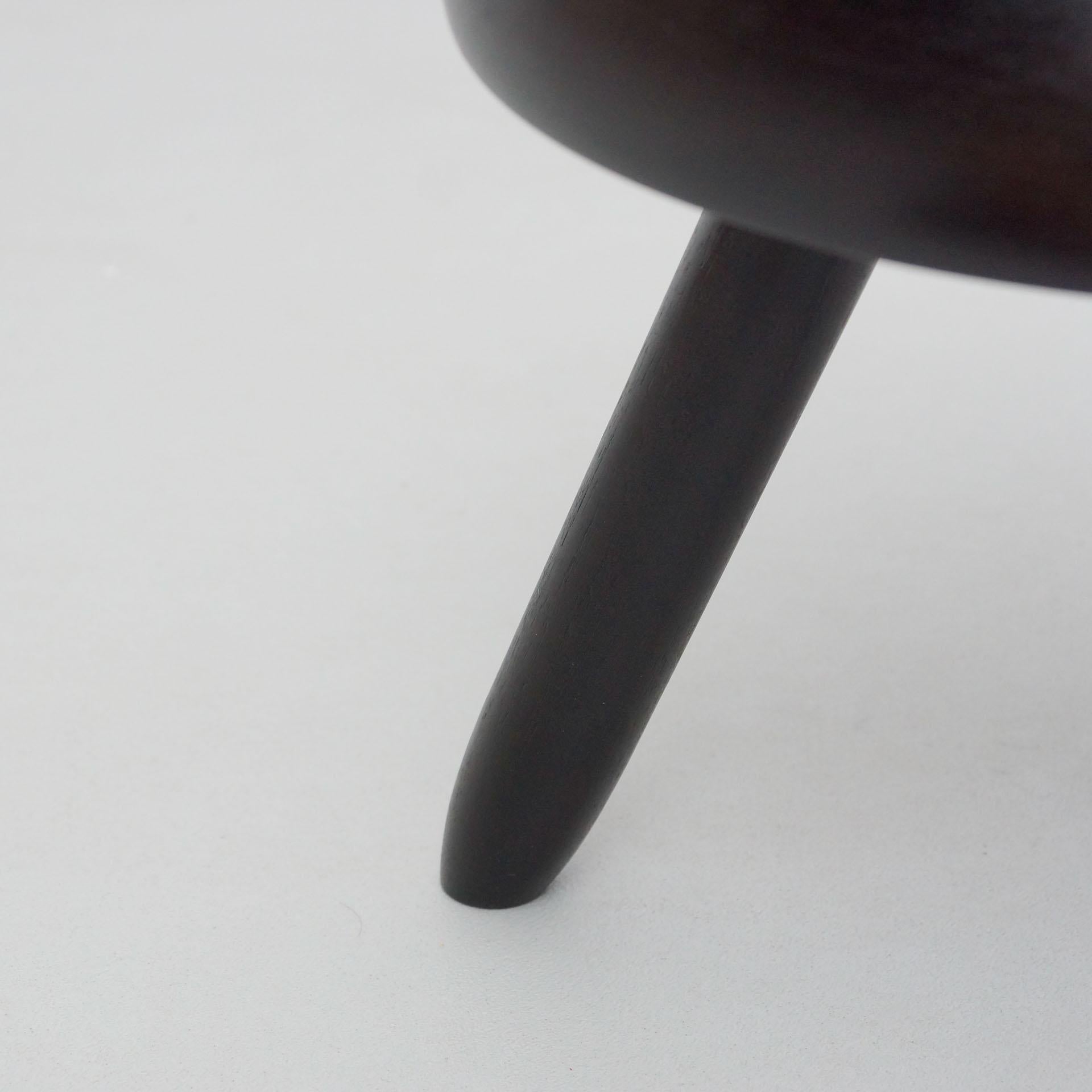 Mid-Century Modern Wood Tripod Stool in the Style of Charlotte Perriand 6