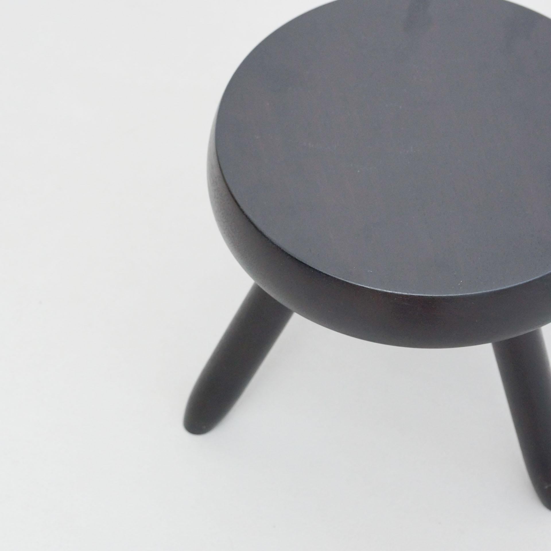 Mid-20th Century Mid-Century Modern Wood Tripod Stool in the Style of Charlotte Perriand