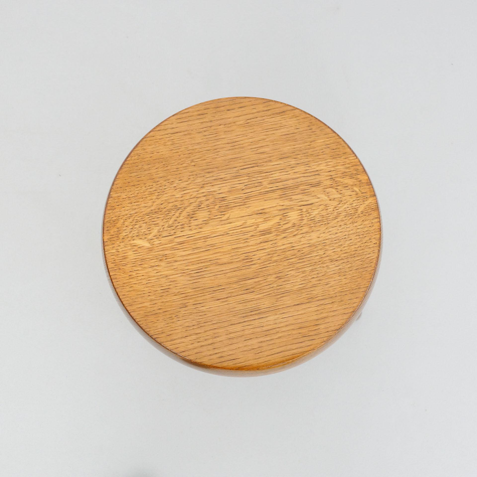 Mid-Century Modern Wood Tripod Stool in the Style of Charlotte Perriand 2