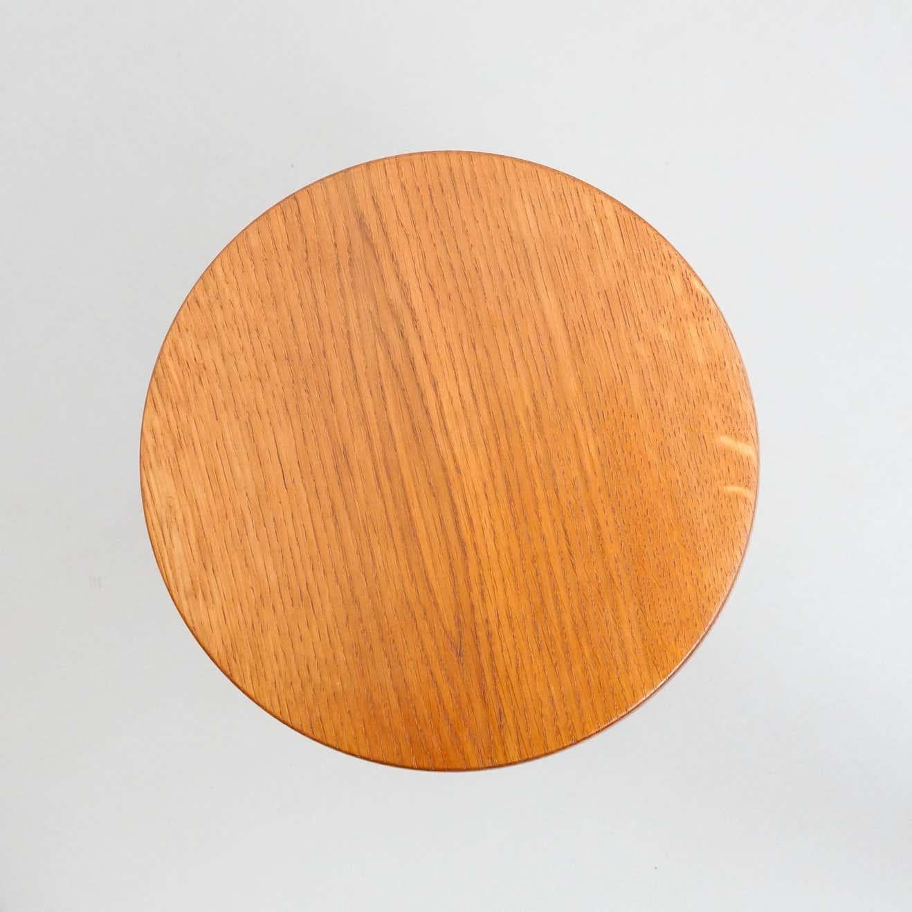 Mid-Century Modern Wood Tripod Stool in the Style of Charlotte Perriand 3