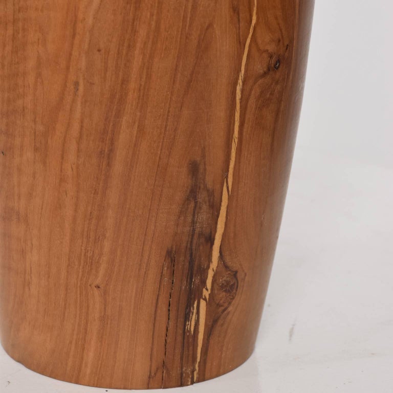 MidCentury Modern Wood Vase Sculptural Shape For Sale at 1stDibs