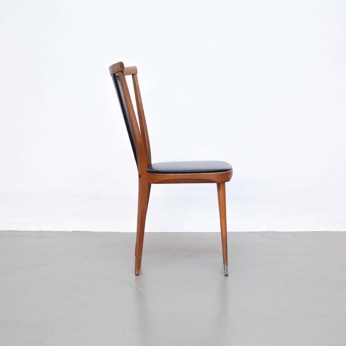 Mid-Century Modern Chaise en bois vintage moderne du milieu du siècle dernier, vers 1950 en vente