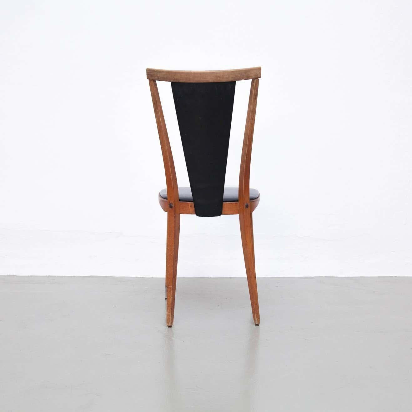 Sedia Vintage Mid-Century Modern Wood, circa 1950 In condizioni buone in vendita a Barcelona, ES