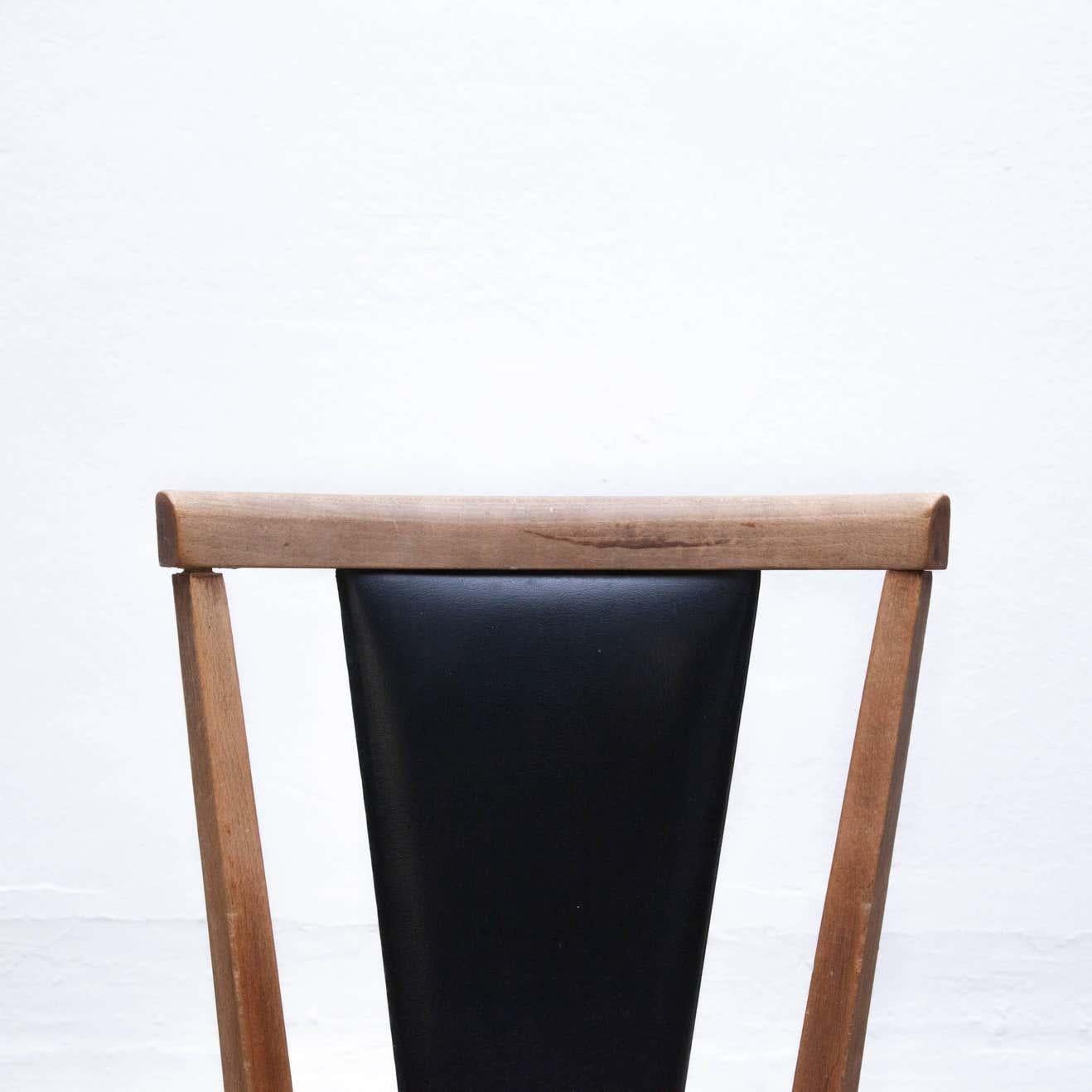 Legno Sedia Vintage Mid-Century Modern Wood, circa 1950 in vendita