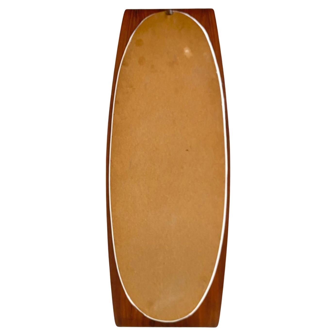 Italian Mid Century Modern Wood Wall Mirror, Campo e Graffi, Italy 1950s For Sale