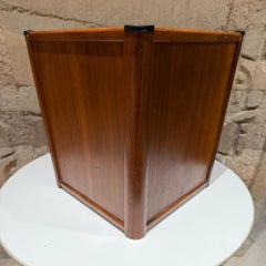 Mid-Century Modern Wood Waste Basket Paper Barrel Nucraft