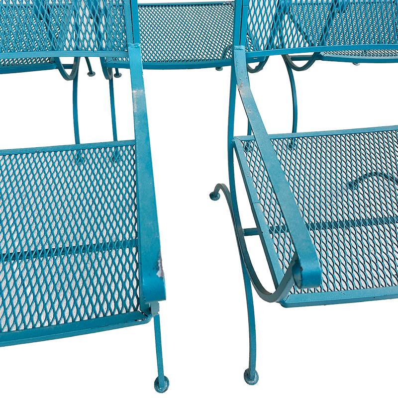 Juego de 6 sillas de exterior Woodard, modernas de mediados de siglo en Bueno estado para la venta en Wichita, KS