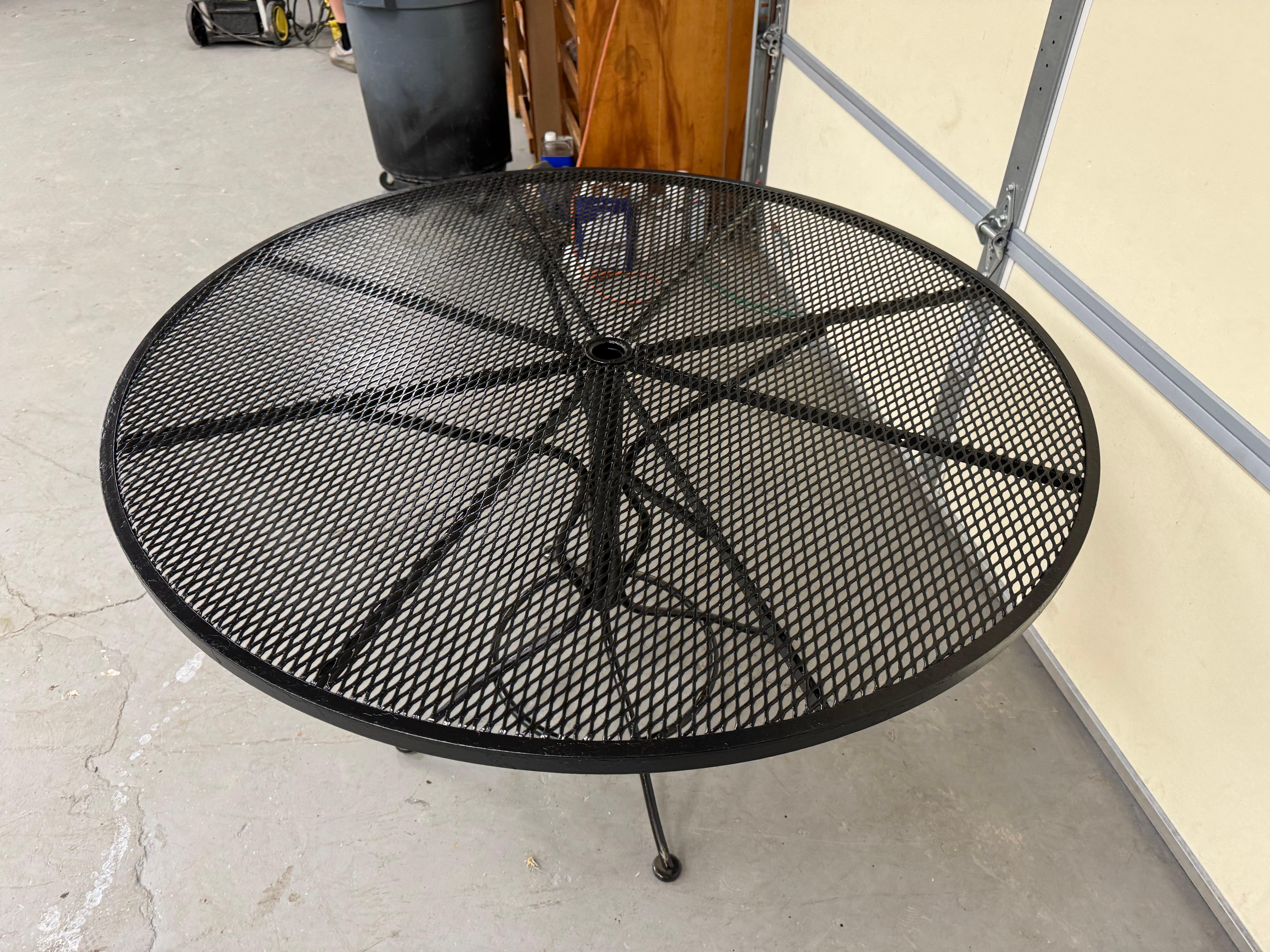 Mid-Century Modern Woodard Outdoor  Iron 48