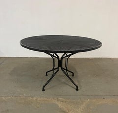 Mid-Century Modern Woodard Outdoor Round Dining Table
