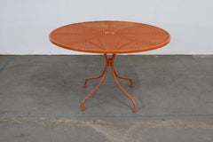 Mid-Century Modern Woodard Outdoor Round Dining Table