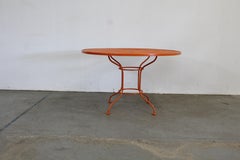 Mid-Century Modern Woodard Sculptura Outdoor Round Table