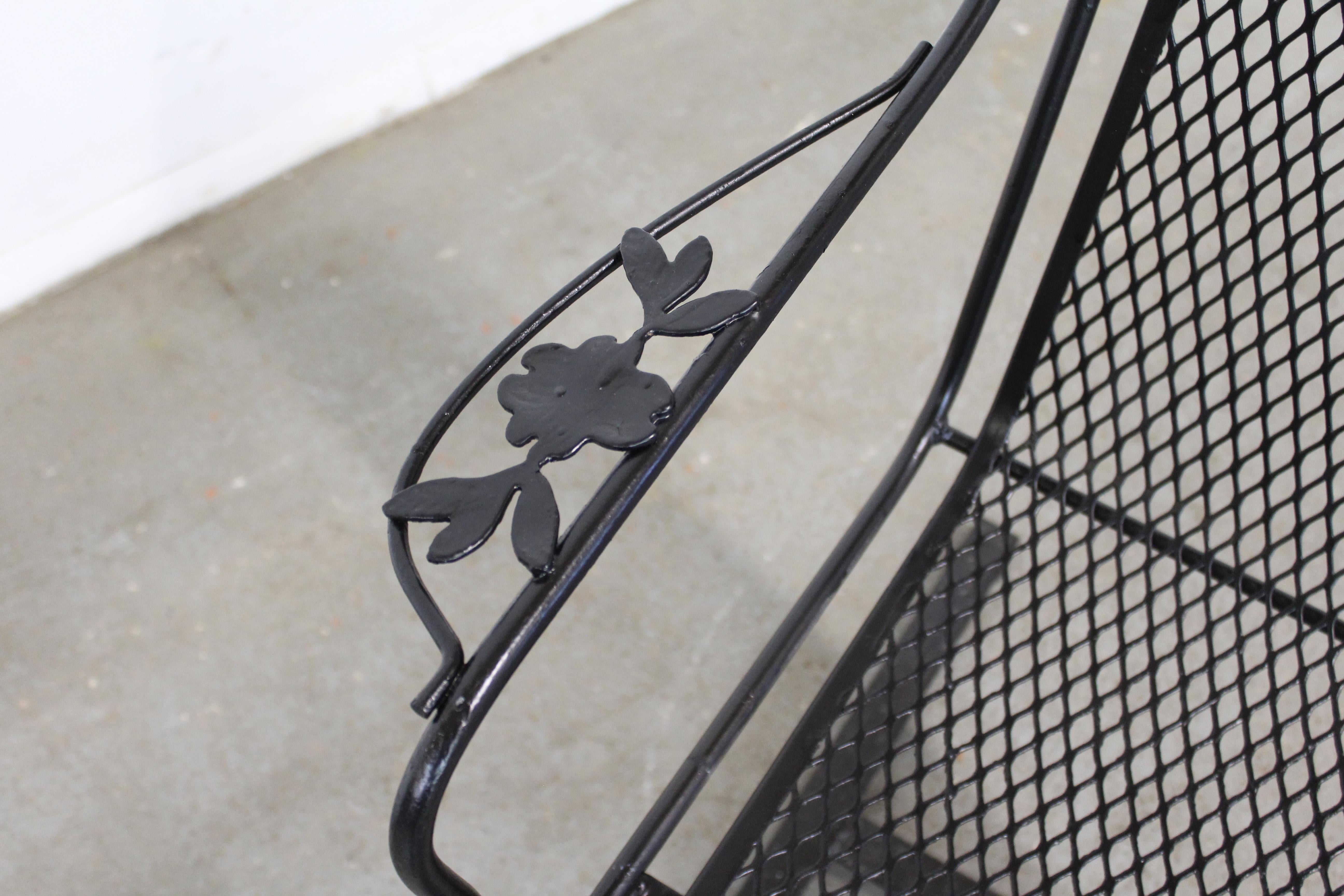 Mid-Century Modern Woodard Springer Rocker Patio Lounge Chair 4