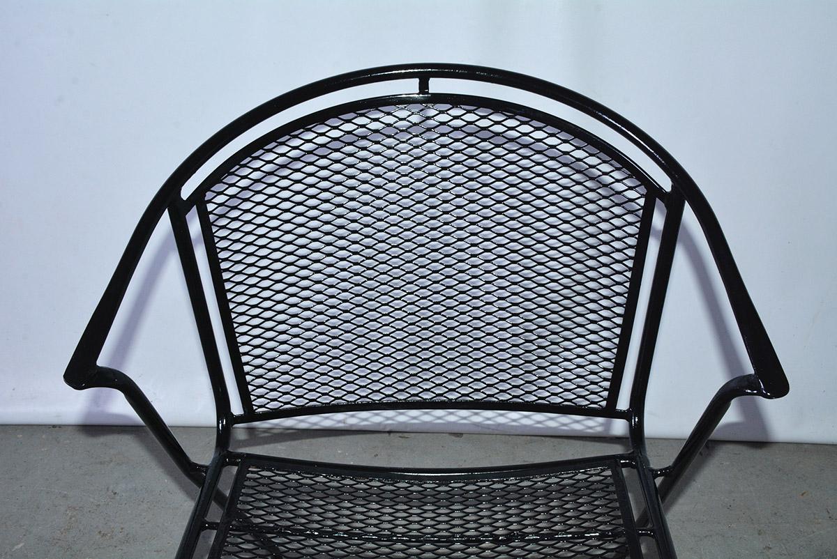 20th Century Mid-Century Modern Woodard Style Patio Dining Chairs
