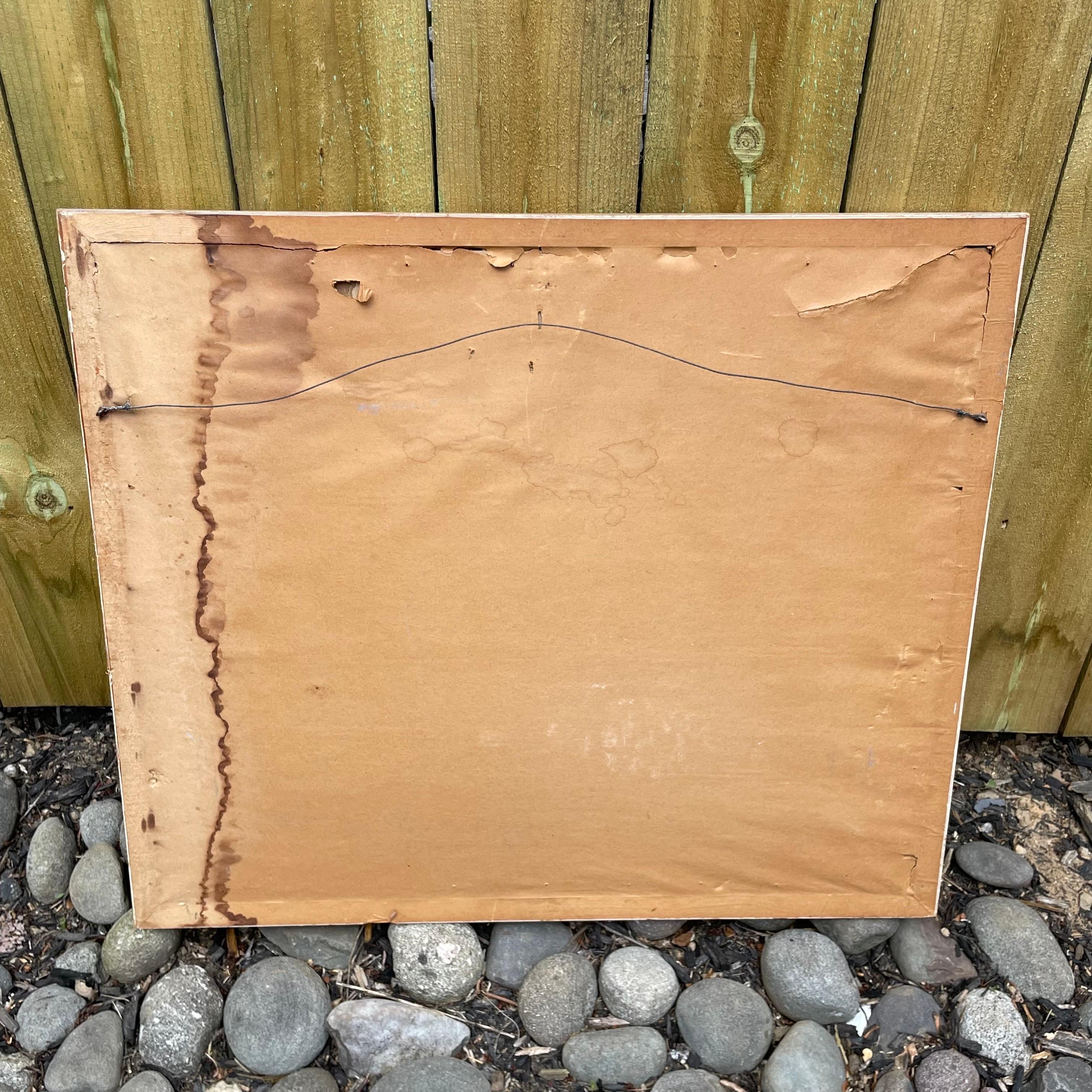 Moderner Holzschnitt aus der Mitte des Jahrhunderts 