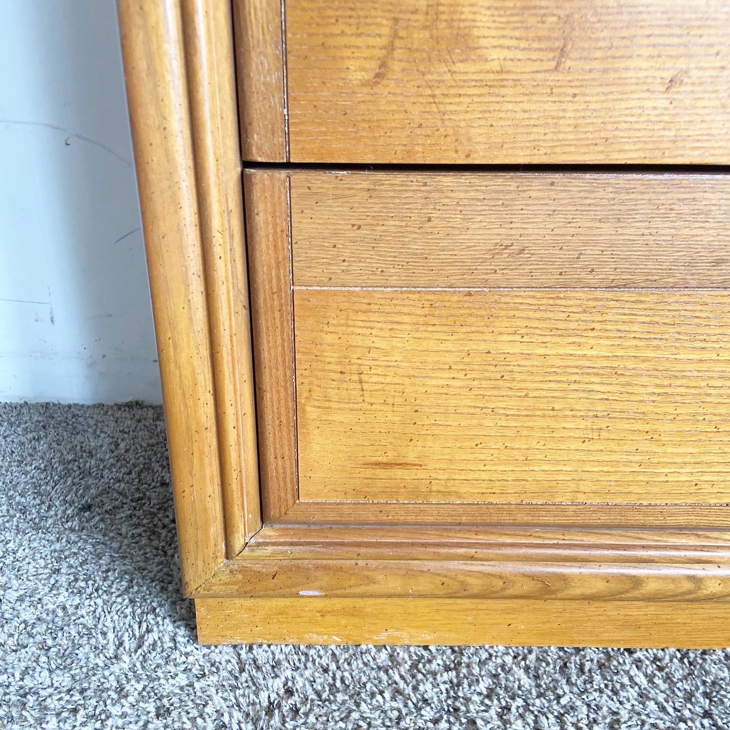 Late 20th Century Mid Century Modern Wooden Armoire by Bernhardt For Sale
