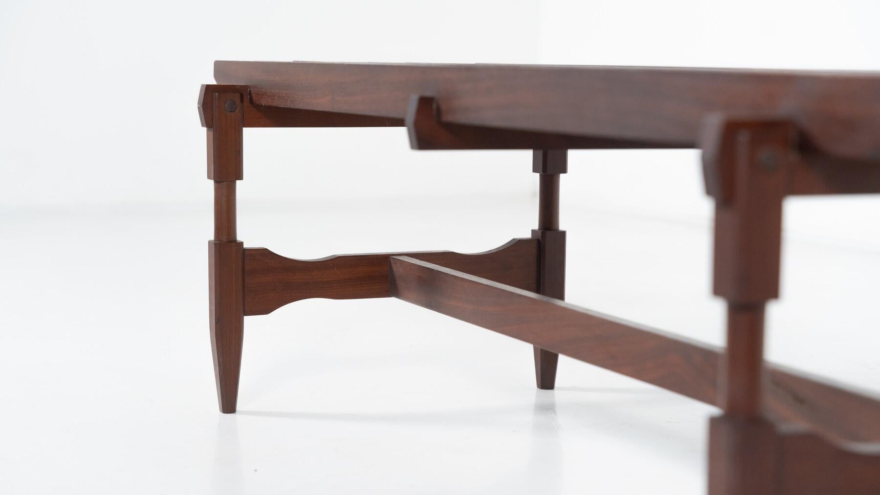 Mid-Century Modern Banc en bois moderne du milieu du siècle par Ico et Luisa Parisi, Italie, années 1950 en vente