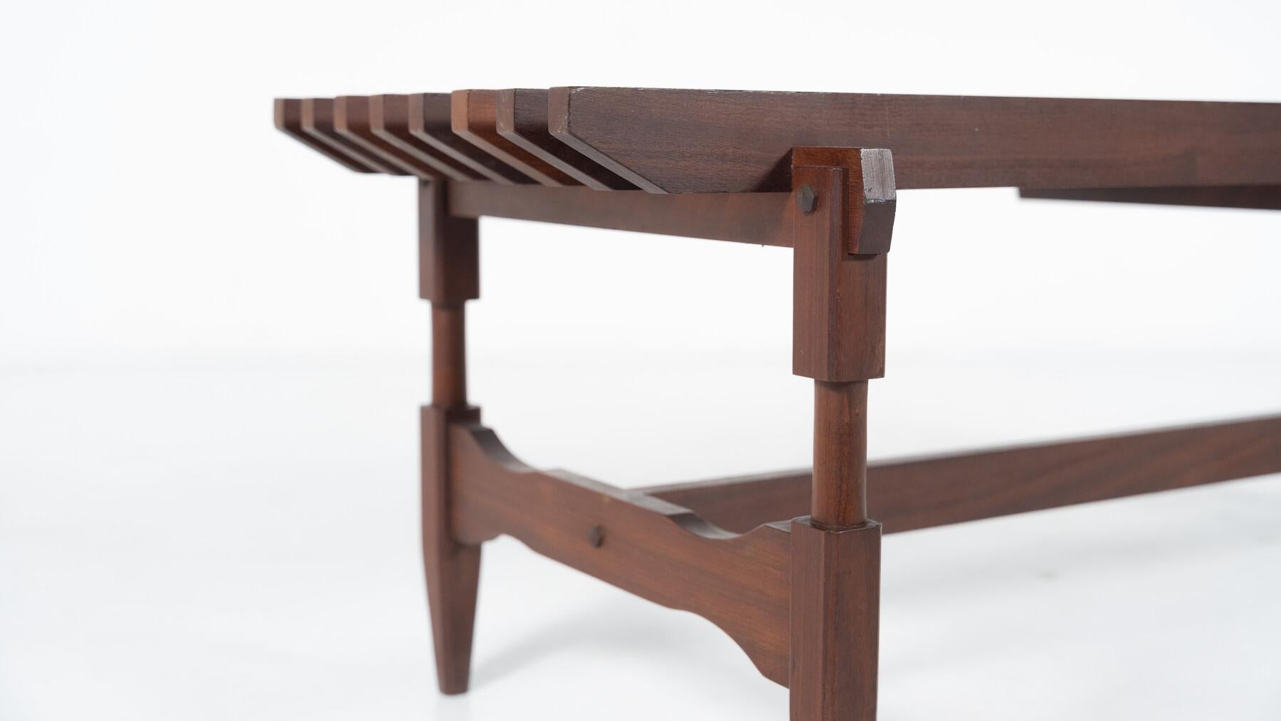 Bois Banc en bois moderne du milieu du siècle par Ico et Luisa Parisi, Italie, années 1950 en vente