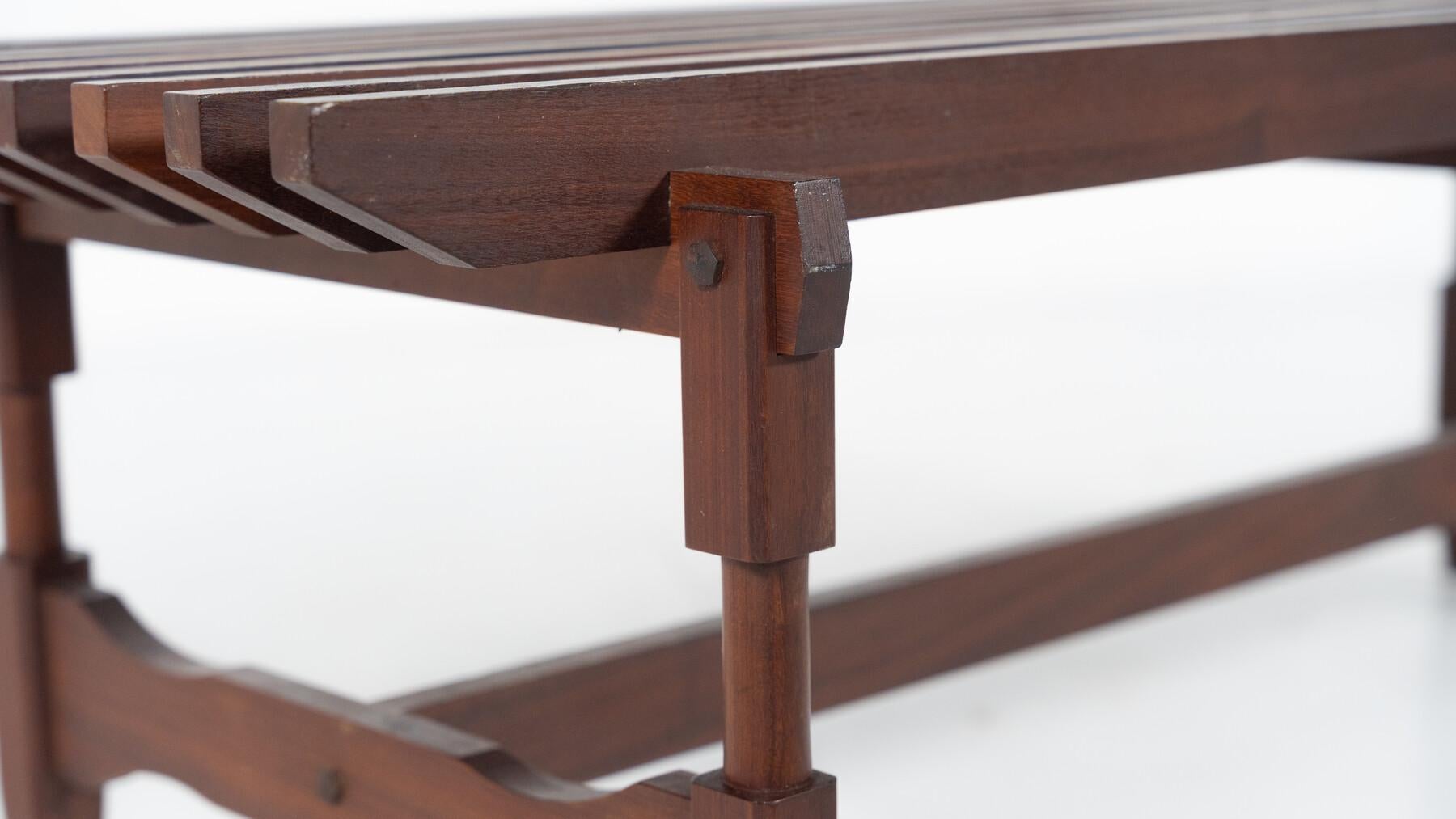 Banc en bois moderne du milieu du siècle par Ico et Luisa Parisi, Italie, années 1950 en vente 2