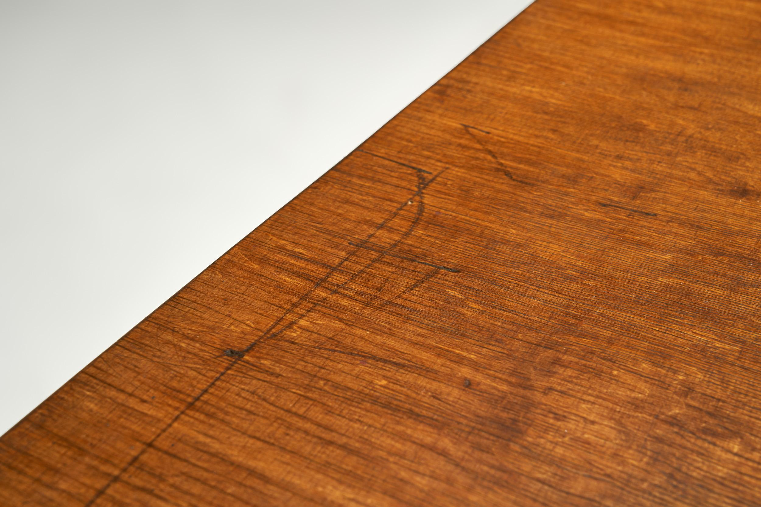 Banc en bois moderne du milieu du siècle, Europe, vers 1950 en vente 3